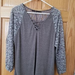 Crisscross Neck Shirt